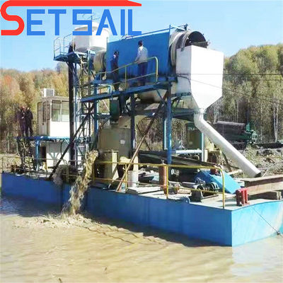 Multi Function Chain Bucket Sand Gold Dredger voor riviermijnbouw en ISO. CE gecertificeerd