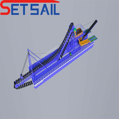 Chain Bucket River Gold and Diamond Mining Machinery met 172PCS-200PCS keten kwantiteit