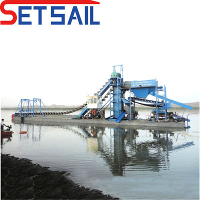 23m-49m Hull Dimension Chain Bucket River Sand and Diamond Machinery met centrifuge