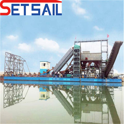 23m-49m Hull Dimension Chain Bucket River Sand and Diamond Machinery met centrifuge