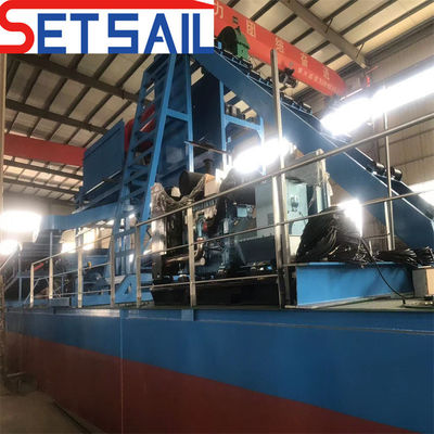 23m-49m Hull Dimension Chain Bucket River Sand and Diamond Machinery met centrifuge