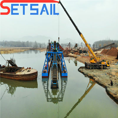Chain Bucket River Diamond Dredging Machinery voor goudgiggingmonsters US 2000/Set