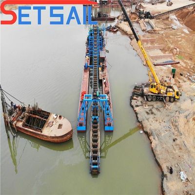 Chain Bucket River Diamond Dredging Machinery voor goudgiggingmonsters US 2000/Set