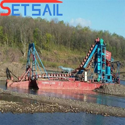 Chain Bucket River Diamond Dredging Machinery voor goudgiggingmonsters US 2000/Set