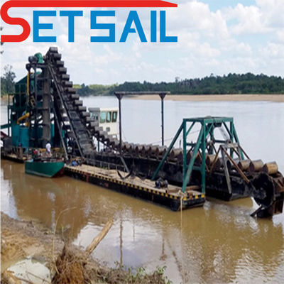 37kw-150kw Dredging Power Chain Bucket River Diamantenmijnbouwapparatuur met centrifuge
