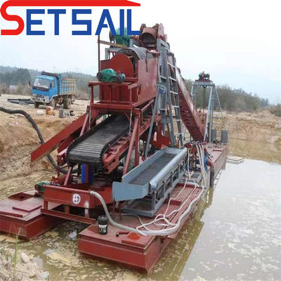 7,5 kW-100 kW hefmotor elektrische kettingemmer Goud en Diamond River mijnbouwmachine