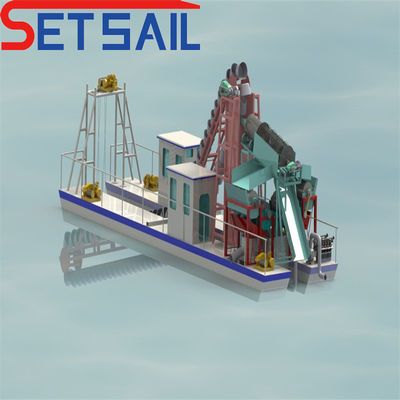 7,5 kW-100 kW hefmotor elektrische kettingemmer Goud en Diamond River mijnbouwmachine