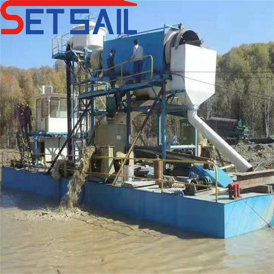Chain Bucket River Gold and Diamond Mining Ship met hefmotor 7.5kw-100kw