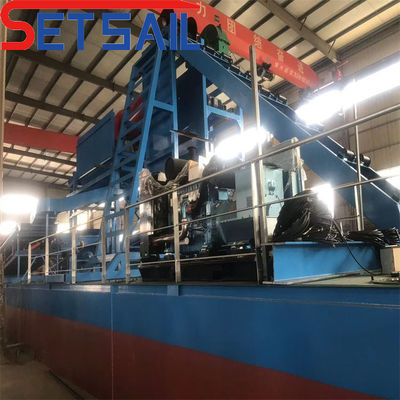 Chain Bucket River Gold and Diamond Mining Ship met hefmotor 7.5kw-100kw