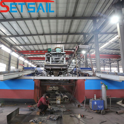95kw-260kw Totaal vermogen keten Bucket Reservoir Sand Diamond Dredging Equipment voor goud