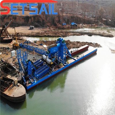 Op maat gemaakte emmerketen zand-goud- en diamantdredger met een totaal vermogen van 95 kW-260 kW
