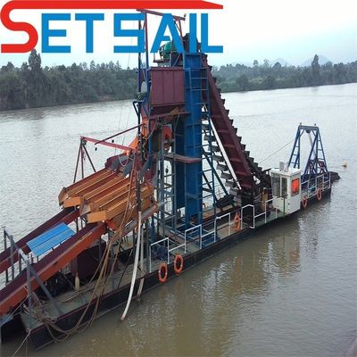 Krachtige baggermachine voor goud- en diamantwinning Duurzame maritieme staalconstructie