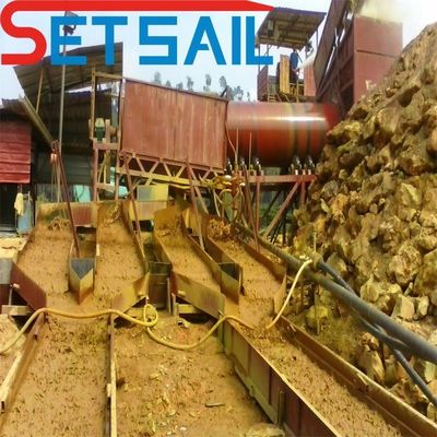 Machinerie voor de mijnbouw van goud en diamanten Max. capaciteit 1000 ton per uur Op maat