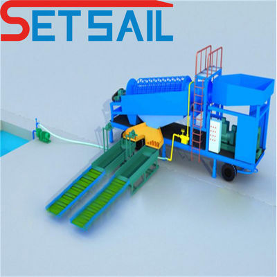 Pakket Bruto Gewicht 5000.000kg Land Iron Sand Machinery voor Land Diamond en Gold