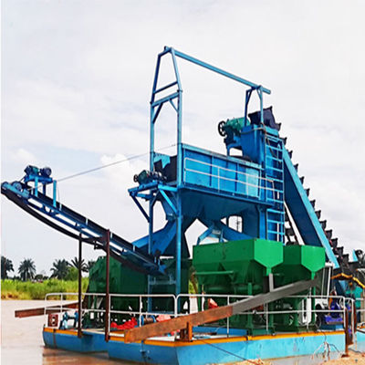 Setsail Chain Bucket River Mining Gold Diamond Dredger voor Congo door een professional