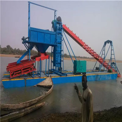 Setsail Chain Bucket River Mining Gold Diamond Dredger voor Congo door een professional