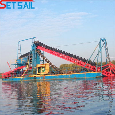 Cyclone type Hydrocyclone Bucket Chain Mining Gold Dredge voor diamantmijnbouw in River