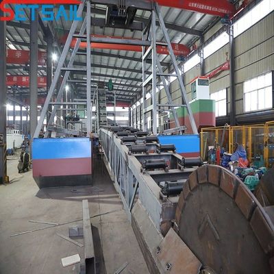 Cyclone type Hydrocyclone Bucket Chain Mining Gold Dredge voor diamantmijnbouw in River