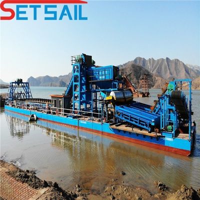 100t/h rivier mijnbouw bagger voor goud diamant aangedreven door 7.5kw-100kw hefmotor