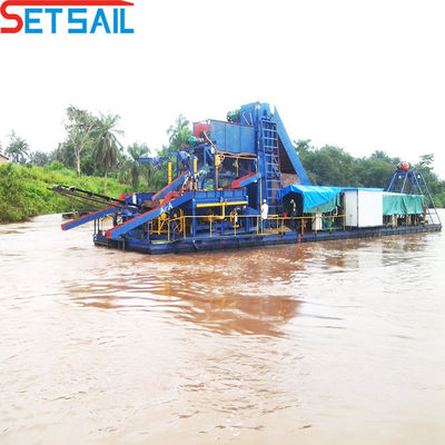 75 kW-150 kW Generator Power Chain Bucket Gold Dredger voor goudwinning en -winning