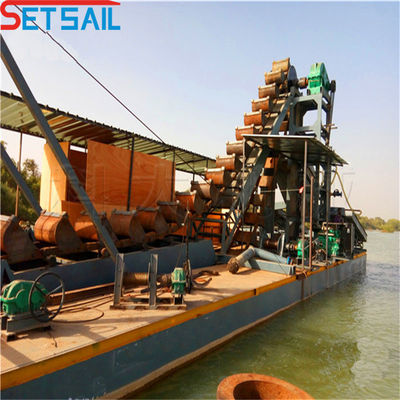 75 kW-150 kW Generator Power Chain Bucket Gold Dredger voor goudwinning en -winning