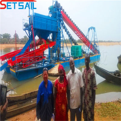 75 kW-150 kW Generator Power Chain Bucket Gold Dredger voor goudwinning en -winning