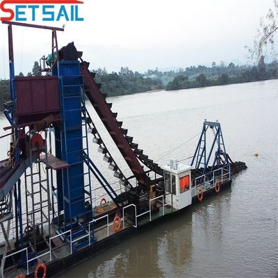 75 kW-150 kW Generator Power Chain Bucket Gold Dredger voor goudwinning en -winning