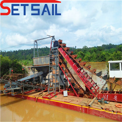 7.5-50kw injectie pomp stroomketen emmer rivier goud en diamant mijnbouw bagger apparatuur