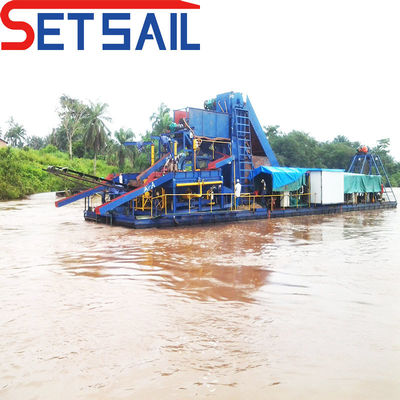 7.5-50kw injectie pomp stroomketen emmer rivier goud en diamant mijnbouw bagger apparatuur