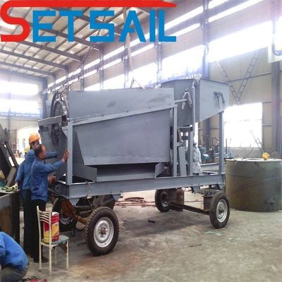 100m3-500m3 Capaciteit Carbon Steel Land Gold Mining Equipment met Diamond Agitation Chute
