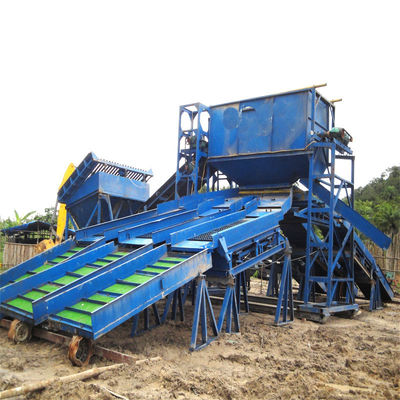 18000.000kg brutogewicht Volledig alluviale goudmijnbouwapparatuur met roerschacht/jiging/centrifuge