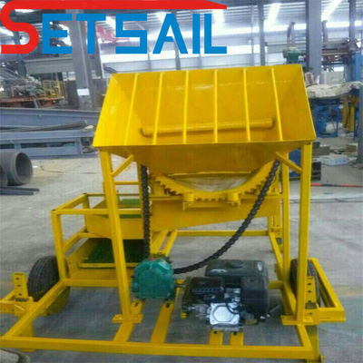 Centrifugevermogen 7,5-50kw Landmijnbouwmachines met trommel scherm en 200m3/h waterstroom