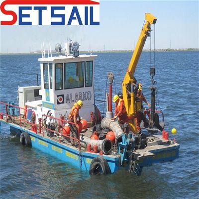Werkschip met dubbele schroef, dieselmotor en motor, met 1,5 tot 5 ton deckkraan