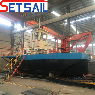 Werkschip met dubbele schroef, dieselmotor en motor, met 1,5 tot 5 ton deckkraan