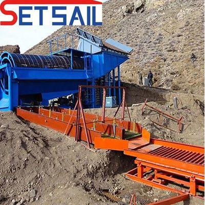 Op maat gemaakte alluviale diamantapparatuur voor goud 0,07 m3 Emmercapaciteit 50-500 ton Capaciteit