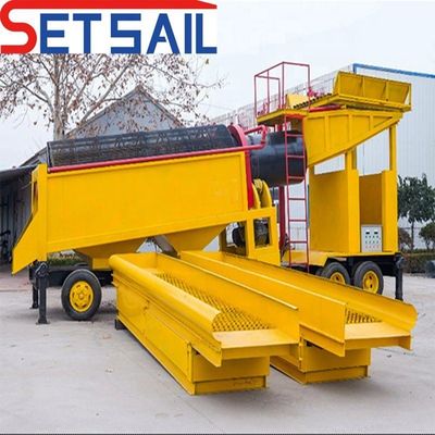 Multifunctionele trommelseparator 50m3-500m3 Capaciteit voor de verwerking van alluviaal goud