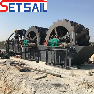Rotatiesnelheid 0,8-1,2 r/min QHSM-6 Wheel Sand Wasmachine voor Wasproject