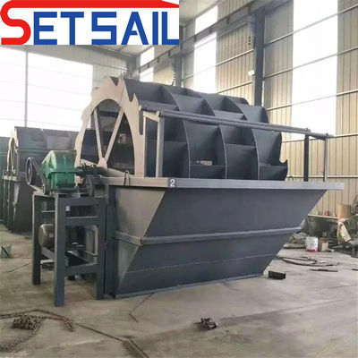Stabiel werkende wiellaandwasmachine met riemconveyor en 250 reducer grootte