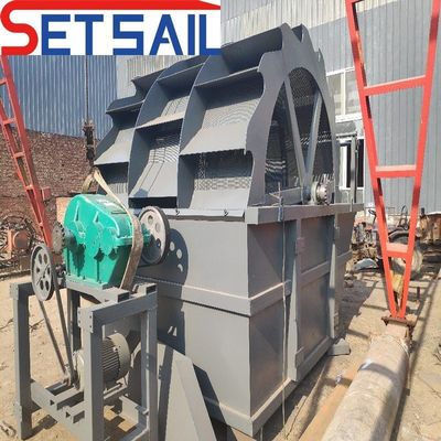 Stabiel werkende wiellaandwasmachine met riemconveyor en 250 reducer grootte