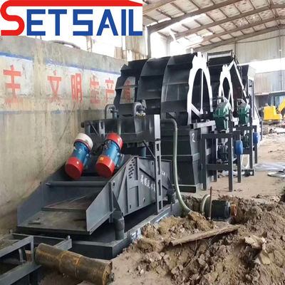 Motortype AC-motor waterwiel rivierzandwasmachine met keten emmer bagger