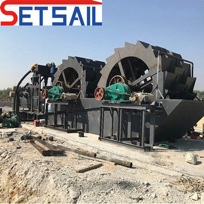 Motortype AC-motor waterwiel rivierzandwasmachine met keten emmer bagger