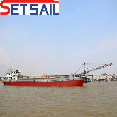 Steel Hull 500t Max. Laadcapaciteit Rivier zand transport boot met PLC-systeem