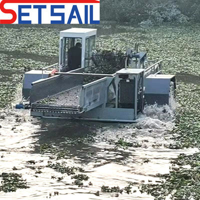 Gepersonaliseerde aanvraag 0,55m-2m water hyacinth oogstmachines voor het snijden van het transport van ontlading