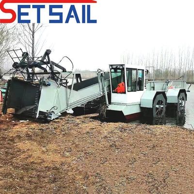 Gepersonaliseerde aanvraag 0,55m-2m water hyacinth oogstmachines voor het snijden van het transport van ontlading