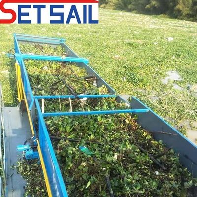 Gepersonaliseerde aanvraag 0,55m-2m water hyacinth oogstmachines voor het snijden van het transport van ontlading