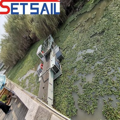 Automatisch bedieningssysteem Drijvende onkruidkapper voor schildbreedte 3m-7m Waterreiniging