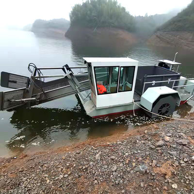 Halfautomatische hydraulische aquatische installatie onkruidplukker voor rivierriet/jacinth/vuilnis