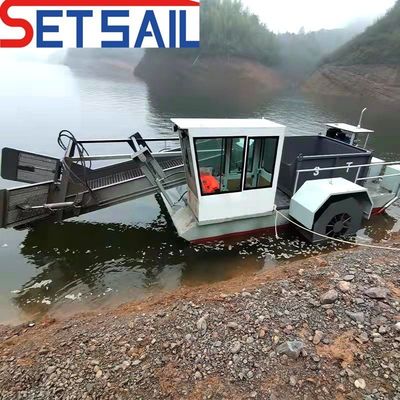 Rivierwaterweed oogster totale lengte 7,2m-25m max. laadcapaciteit 50m3 door ingenieurs