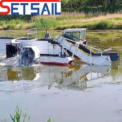 Rivierwaterweed oogster totale lengte 7,2m-25m max. laadcapaciteit 50m3 door ingenieurs