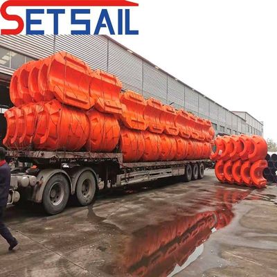 Flankenverbindingssnipper zuigdrager Dredger Robber Tube 100.000 kg Pakket Brutogewicht